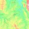 Curvelo topographic map, elevation, terrain