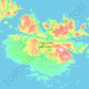 Loks Land Island topographic map, elevation, terrain