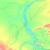 Mackenzie River topographic map, elevation, terrain