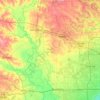 Waller County topographic map, elevation, terrain