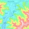 Niu Subdistrict topographic map, elevation, terrain