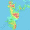 Bucas Grande Island topographic map, elevation, terrain