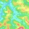 Rossiter topographic map, elevation, terrain