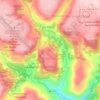 Santa Corona topographic map, elevation, terrain