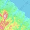 Chieti topographic map, elevation, terrain