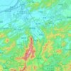 Qingyang County topographic map, elevation, terrain