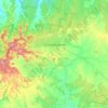 Coonabarabran topographic map, elevation, terrain