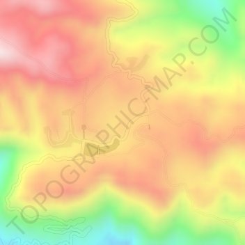 Loi Mwe topographic map, elevation, terrain