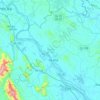 Hạ Hòa District topographic map, elevation, terrain