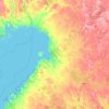 Ostrobotnie du Nord topographic map, elevation, terrain