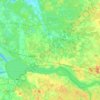 Salaspils pagasts topographic map, elevation, terrain