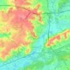 Yvré-l'Évêque topographic map, elevation, terrain