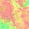 West-Azerbeidzjan topographic map, elevation, terrain