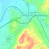 Evanston topographic map, elevation, terrain