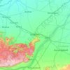 Rohtas District topographic map, elevation, terrain