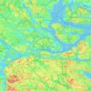 Stockholms kommun topographic map, elevation, terrain