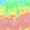 Баткенский район topographic map, elevation, terrain