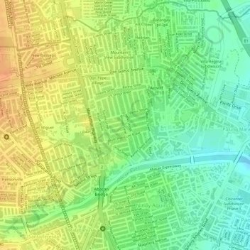 Diamond Park topographic map, elevation, terrain