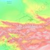 Киргизский хребет topographic map, elevation, terrain