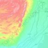 Kachhi Canal topographic map, elevation, terrain