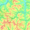 South Strabane Township topographic map, elevation, terrain