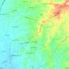 Pandi topographic map, elevation, terrain