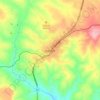 Kajiado topographic map, elevation, terrain