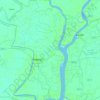 Pirojpur Sadar Subdistrict topographic map, elevation, terrain