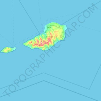 Sabu Raijua topographic map, elevation, terrain