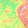 Tibagi topographic map, elevation, terrain