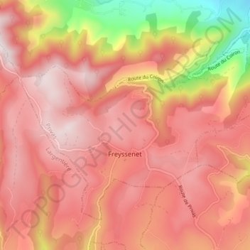 topographic map, elevation, terrain