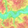 Zvenigorod topographic map, elevation, terrain