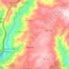 Poiares topographic map, elevation, terrain