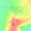 Prace topographic map, elevation, terrain