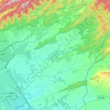 Zone IV topographic map, elevation, terrain