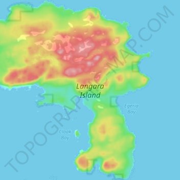 Langara Island topographic map, elevation, terrain