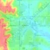 Tonganoxie topographic map, elevation, terrain