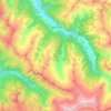 Hüttschlag topographic map, elevation, terrain