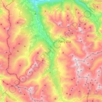 Gelgia topographic map, elevation, terrain