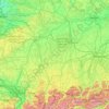 Swabia topographic map, elevation, terrain