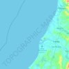 Laoag topographic map, elevation, terrain