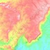 Cássia dos Coqueiros topographic map, elevation, terrain