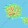 Tahiti topographic map, elevation, terrain