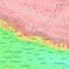 Nepal topographic map, elevation, terrain