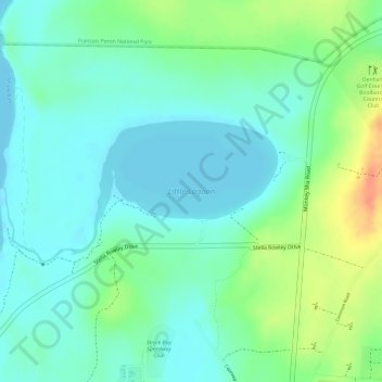 Little Lagoon topographic map, elevation, terrain