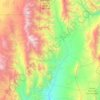 Cachi topographic map, elevation, terrain
