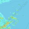 Zhoushan topographic map, elevation, terrain