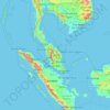 Malaysia topographic map, elevation, terrain