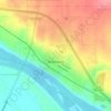 Washburn topographic map, elevation, terrain