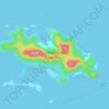 Chindonan Island topographic map, elevation, terrain